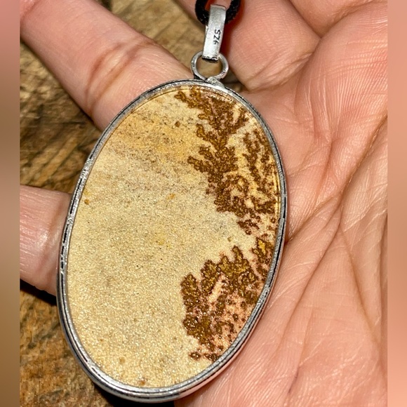 Large Dendritic Agate Pendant 2 7/8” - Picture 10 of 14